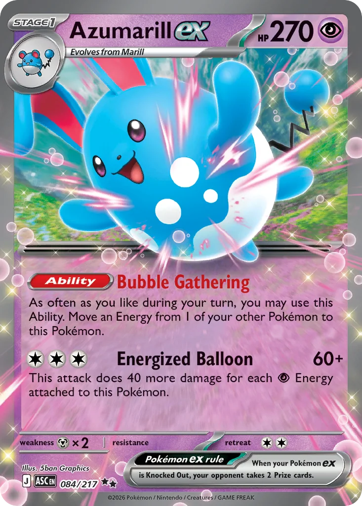 Azumarill ex 084/217 Ascended Heroes (Holo)