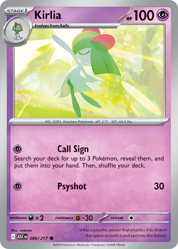 Kirlia 088/217 ME: Ascended Heroes (Normal)