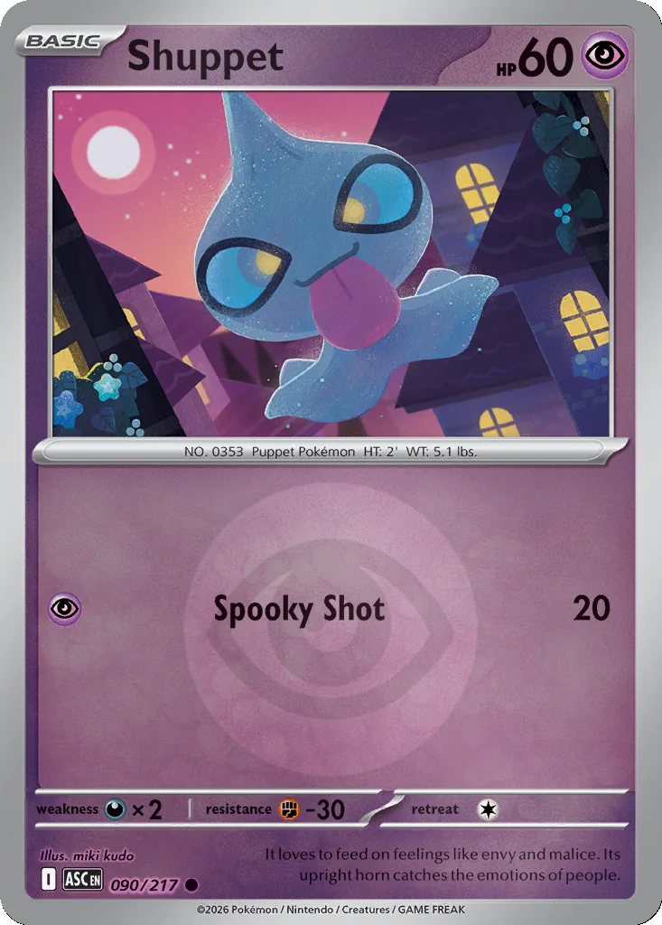 Shuppet 090/217 ME: Ascended Heroes (Reverse holo)