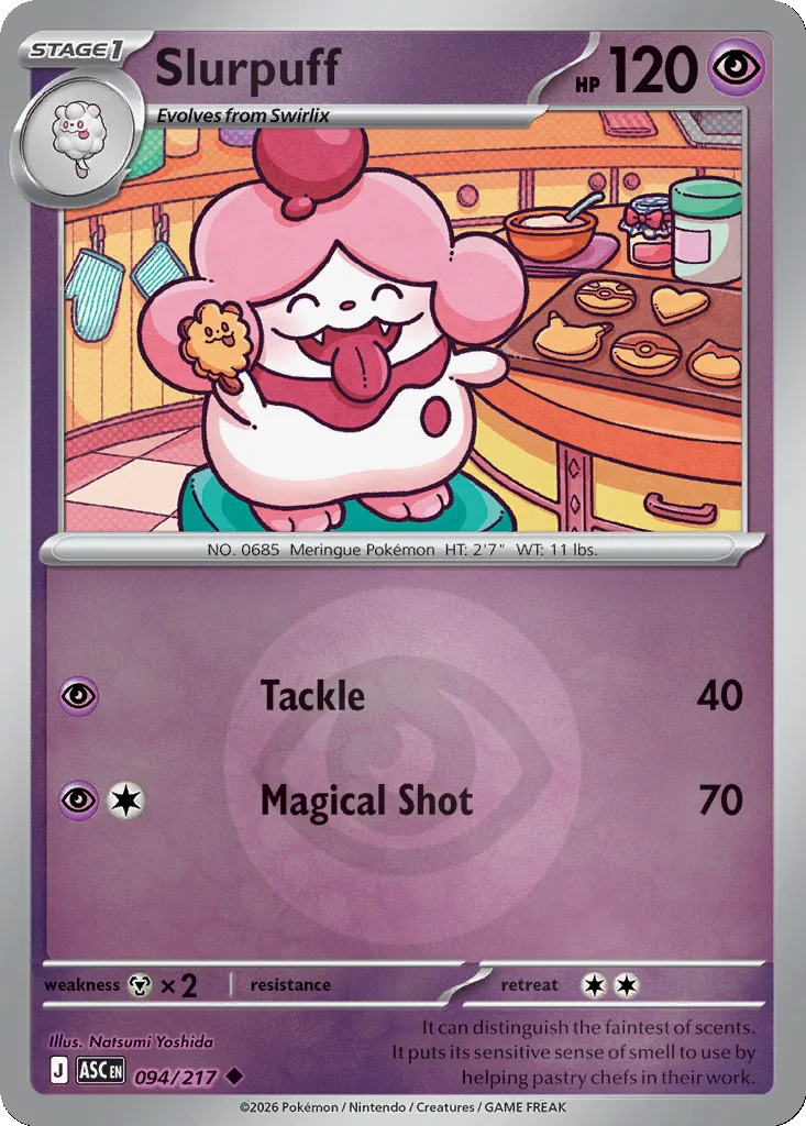 Slurpuff 094/217 ME: Ascended Heroes (Reverse holo)