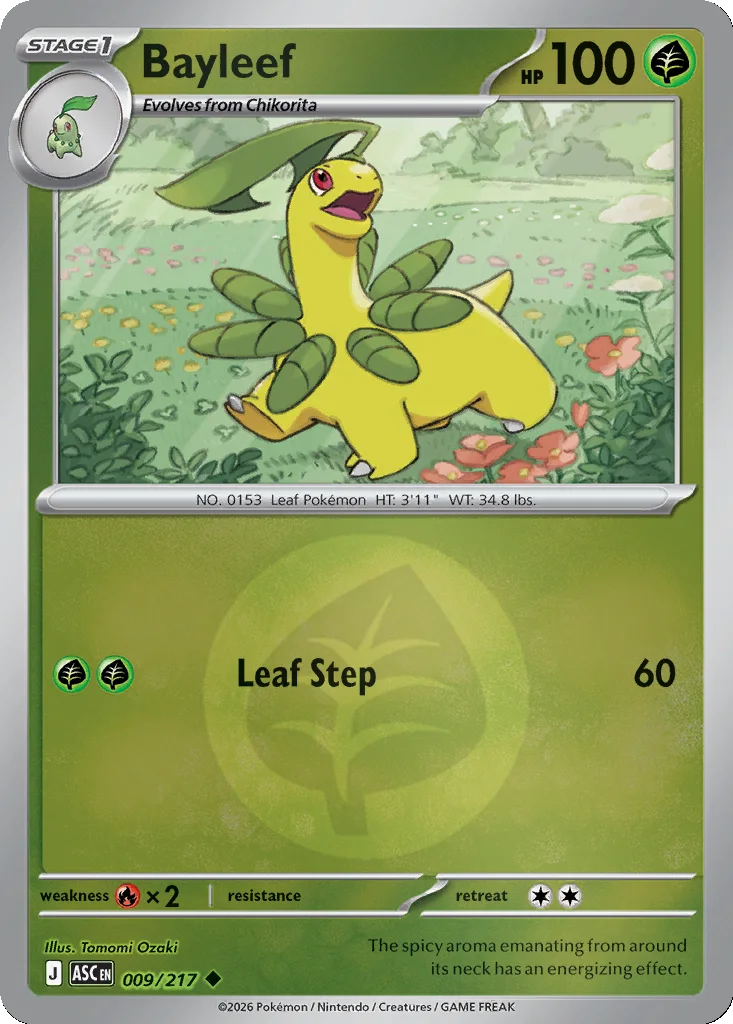 Bayleef 009/217 Ascended Heroes (Reverse holo)