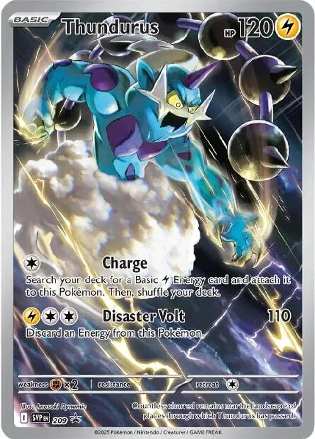 Thundurus 210 Scarlet & Violet Black Star Promos (Elite Trainer Box Promo)