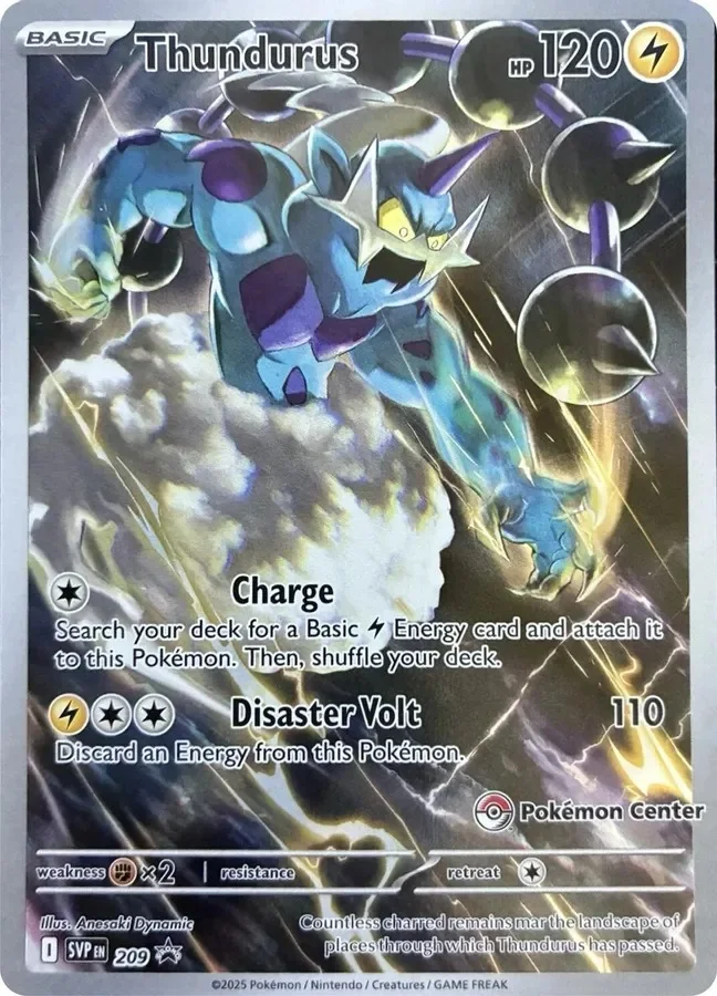 Thundurus 210 Scarlet & Violet Black Star Promos (Pokémon Center ETB Promo)