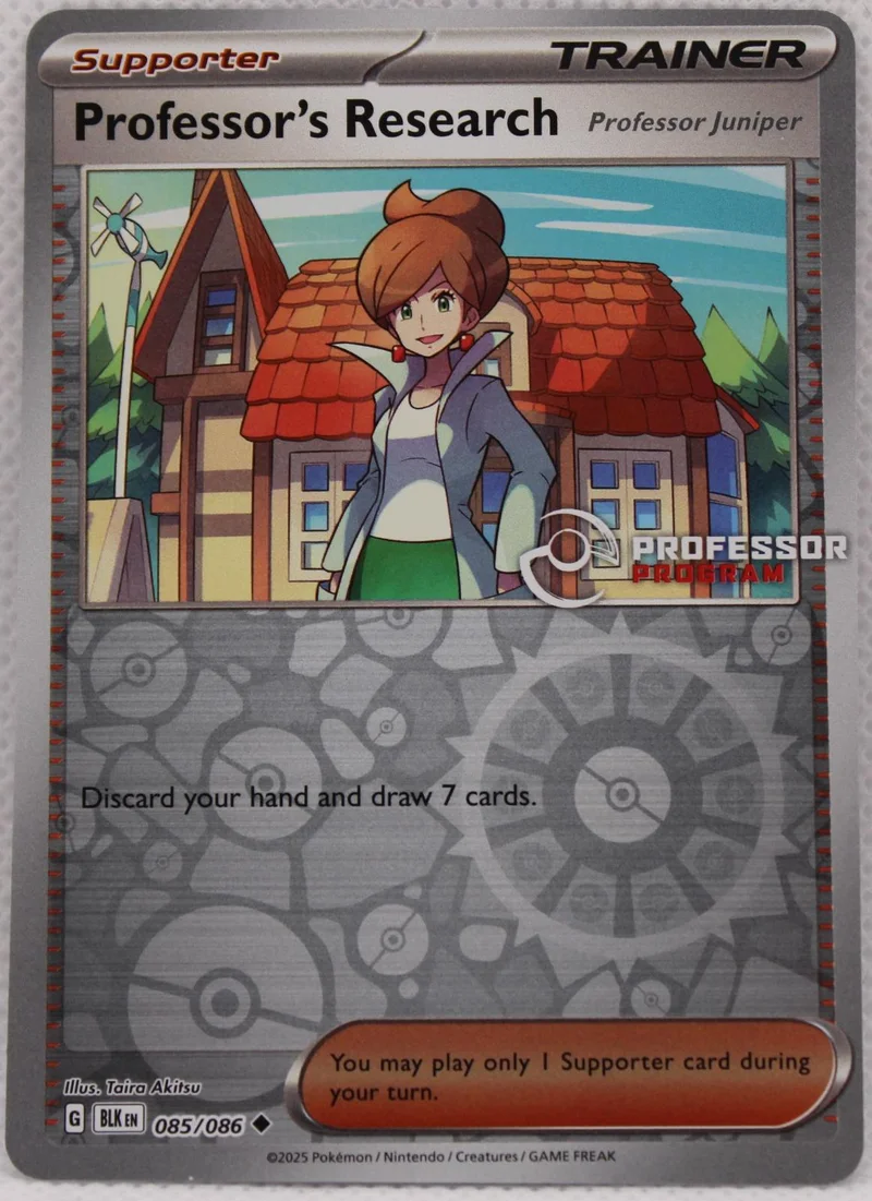 Professor's Research (Professor Juniper) 085/086 Black Bolt (Professor Program Stamp)