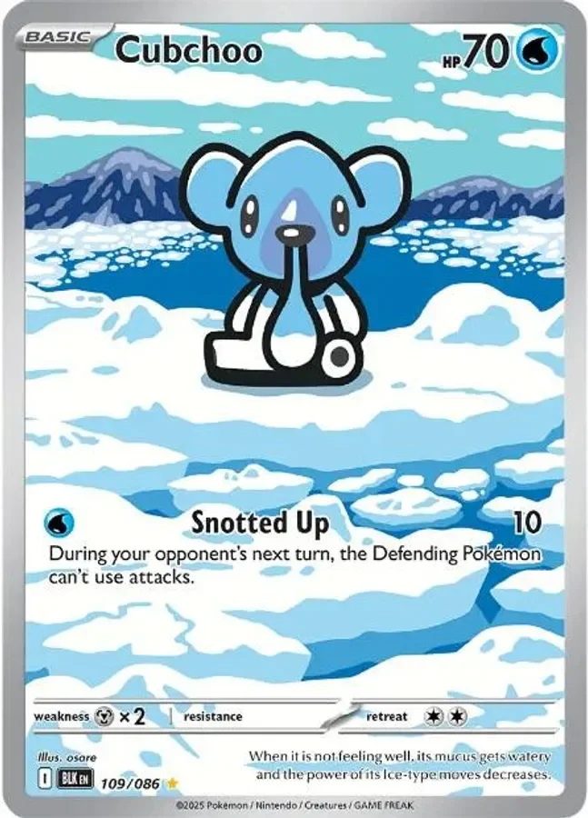 Cubchoo 109/086 Black Bolt (Holo)