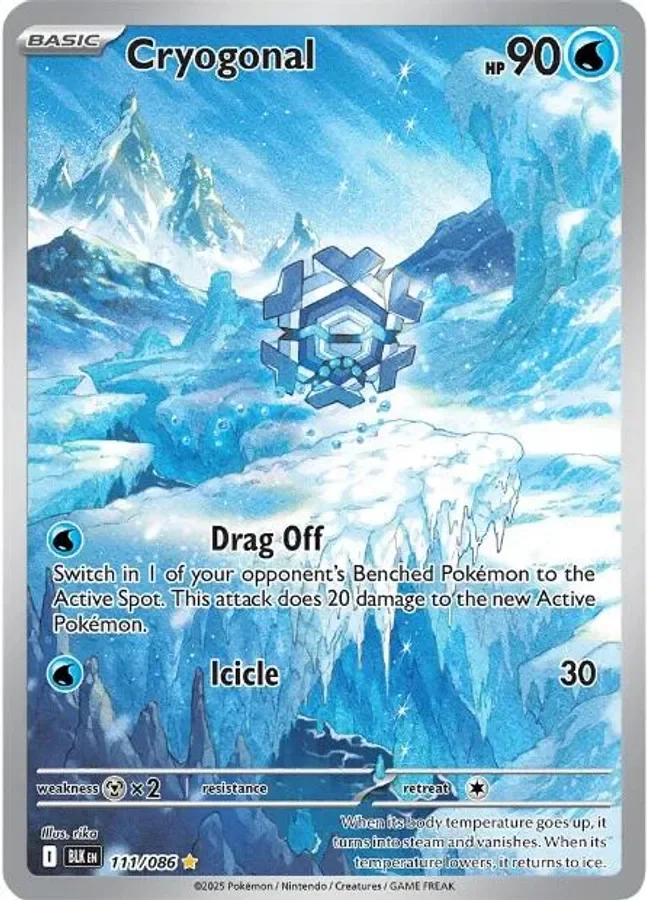 Cryogonal 111/086 Black Bolt (Holo)