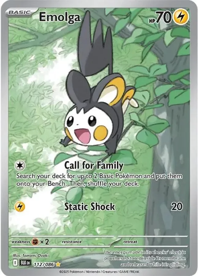 Emolga 112/086 Black Bolt (Holo)