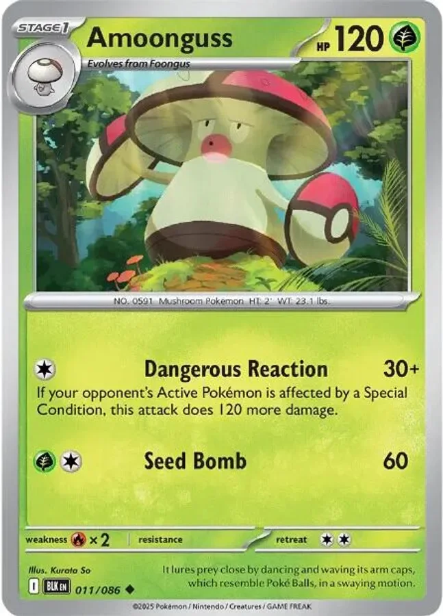 Amoonguss 011/086 SV: Black Bolt (Normal)