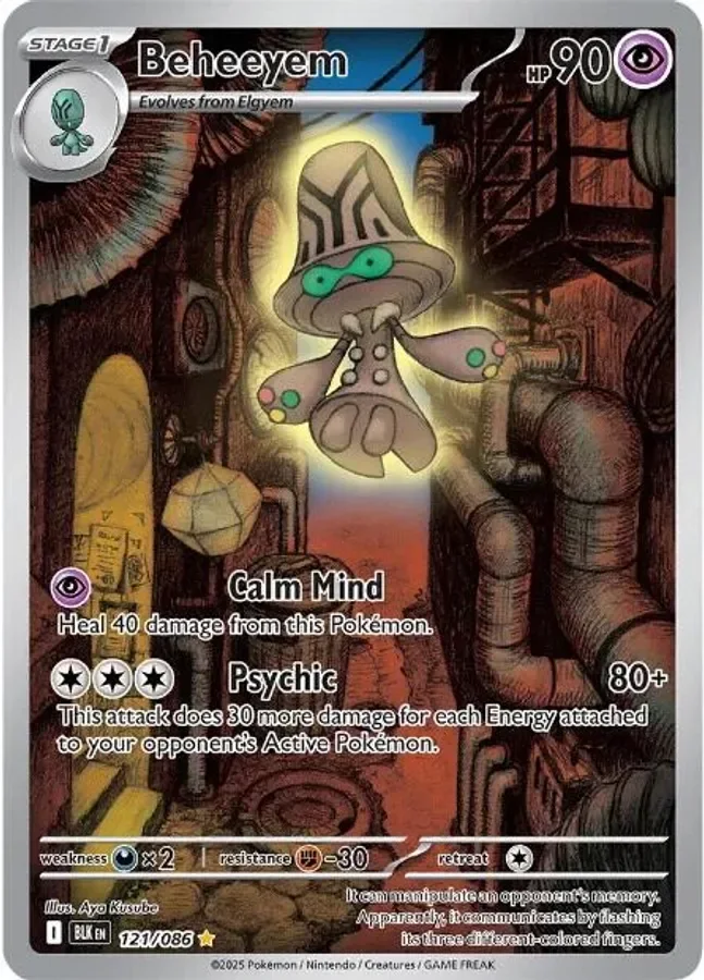 Beheeyem 121/086 Black Bolt (Holo)