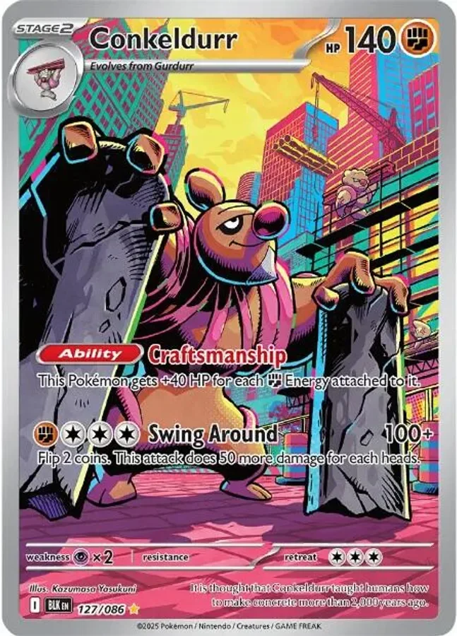 Conkeldurr 127/086 Black Bolt (Holo)