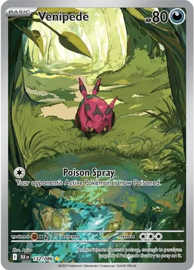 Venipede 132/086 Black Bolt (Holo)