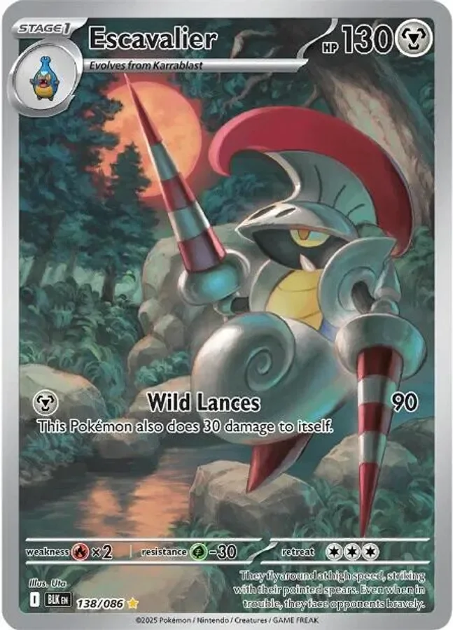 Escavalier 138/086 Black Bolt (Holo)