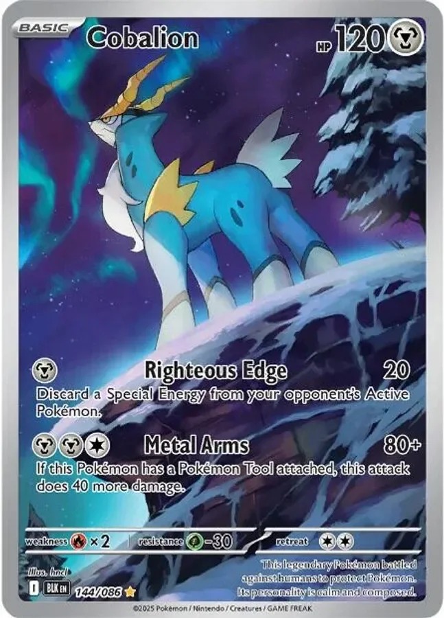 Cobalion 144/086 Black Bolt (Holo)