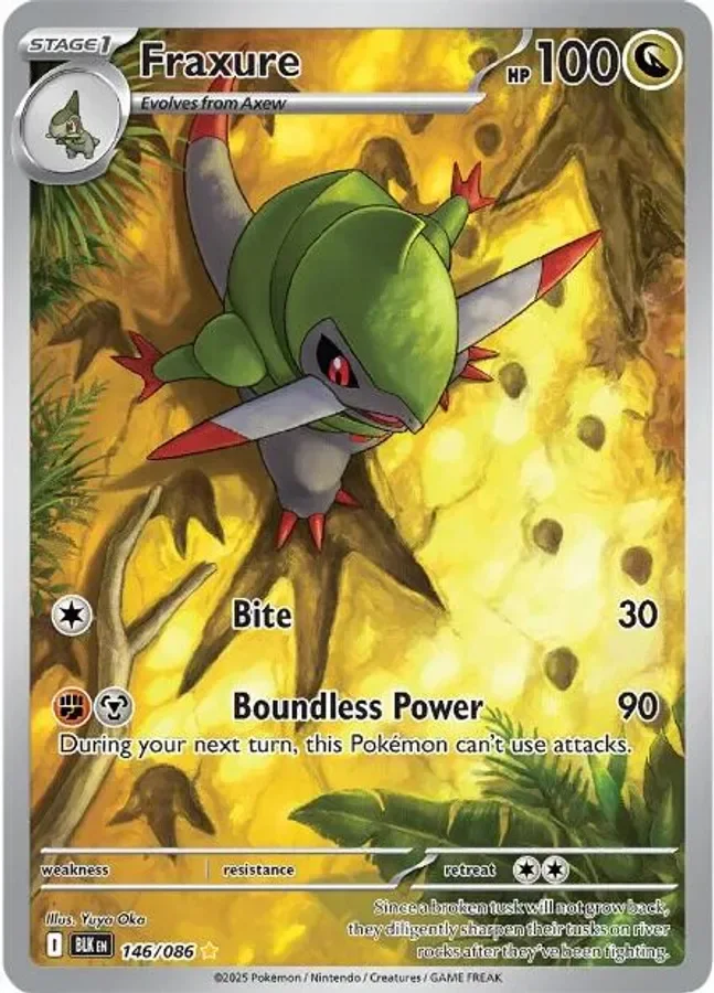 Fraxure 146/086 Black Bolt (Holo)