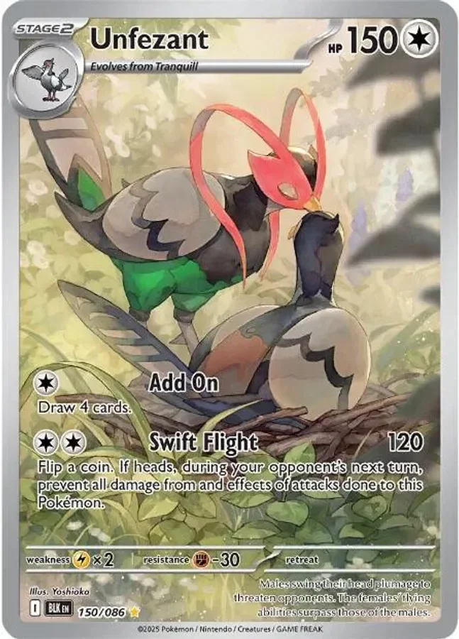 Unfezant 150/086 Black Bolt (Holo)