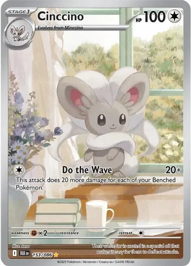 Cinccino 153/086 Black Bolt (Holo)
