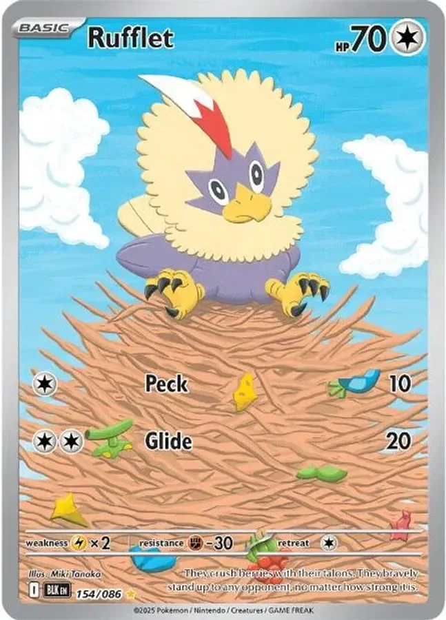Rufflet 154/086 Black Bolt (Holo)