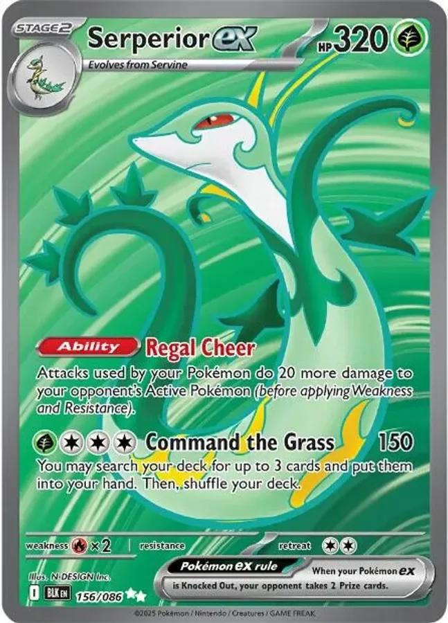 Serperior ex 156/086 Black Bolt (Holo)