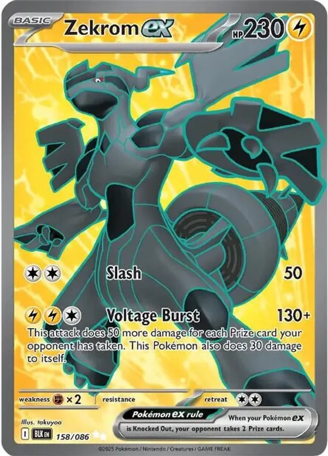 Zekrom ex 158/086 SV: Black Bolt (Holo)