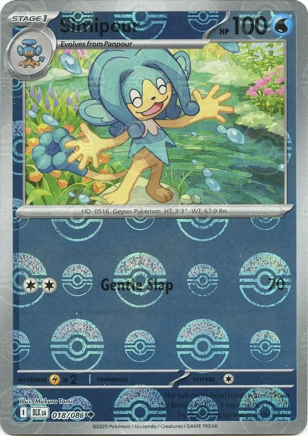 Simipour 018/086 Black Bolt (Poké Ball holo)