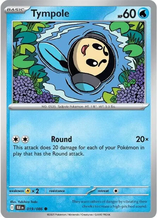 Tympole 019/086 SV: Black Bolt (Reverse holo)