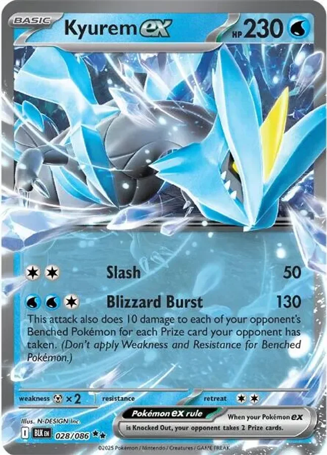 Kyurem ex 028/086 Black Bolt (Holo)