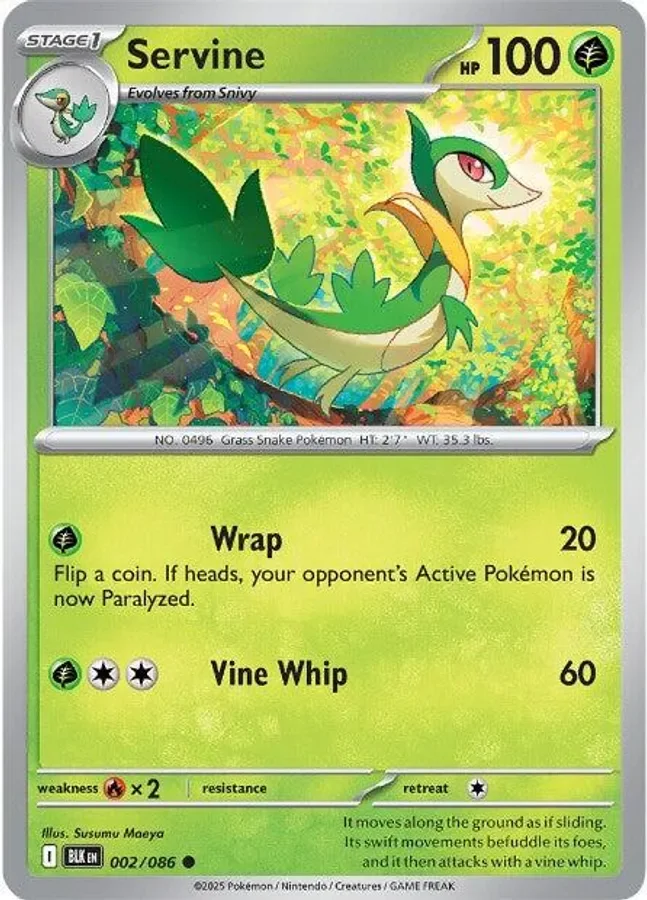 Servine 002/086 SV: Black Bolt (Reverse holo)