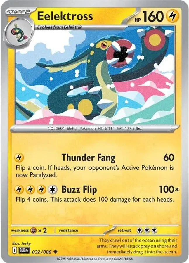 Eelektross 032/086 Black Bolt (Reverse holo)