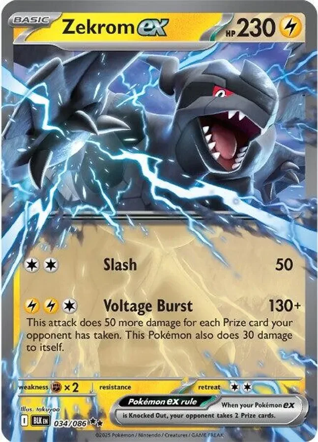 Zekrom ex 034/086 SV: Black Bolt (Holo)