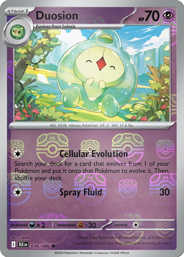 Duosion 038/086 Black Bolt (Master Ball holo)