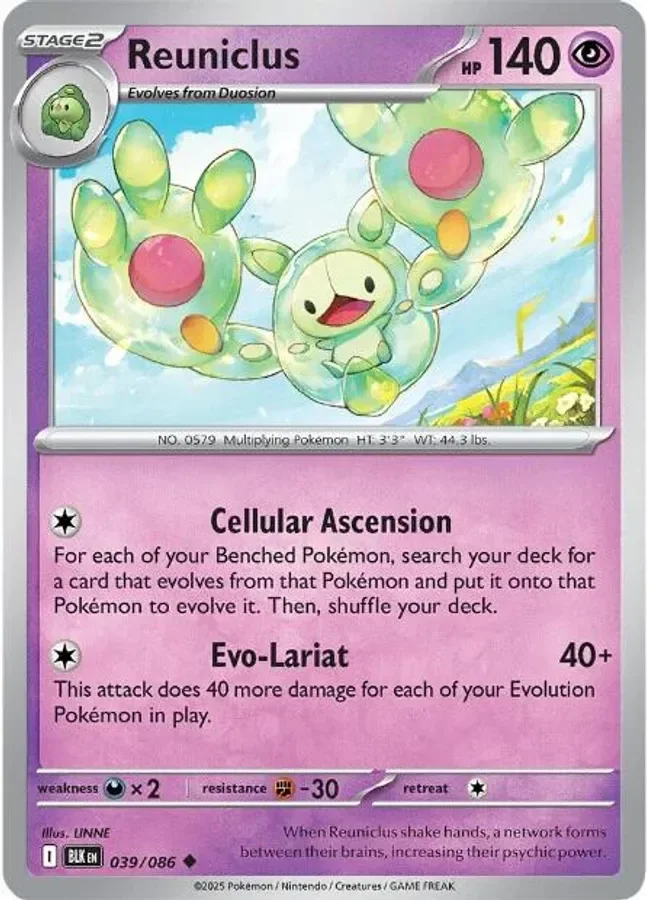 Reuniclus 039/086 Black Bolt (Reverse holo)