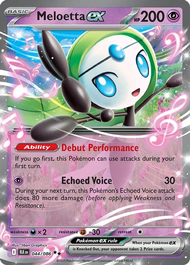 Meloetta ex 044/086 SV: Black Bolt (Holo)