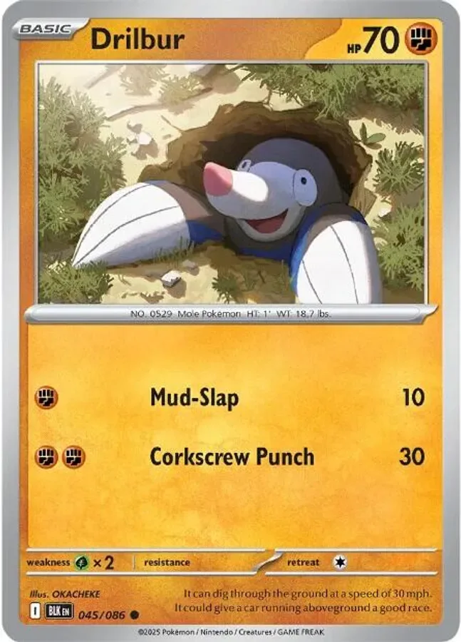 Drilbur 045/086 SV: Black Bolt (Normal)