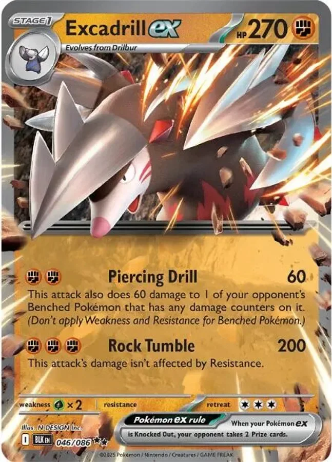 Excadrill ex 046/086 Black Bolt (Holo)