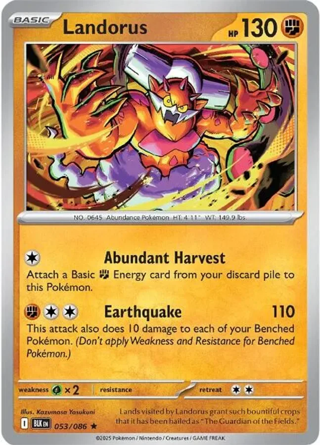 Landorus 053/086 SV: Black Bolt (Holo)