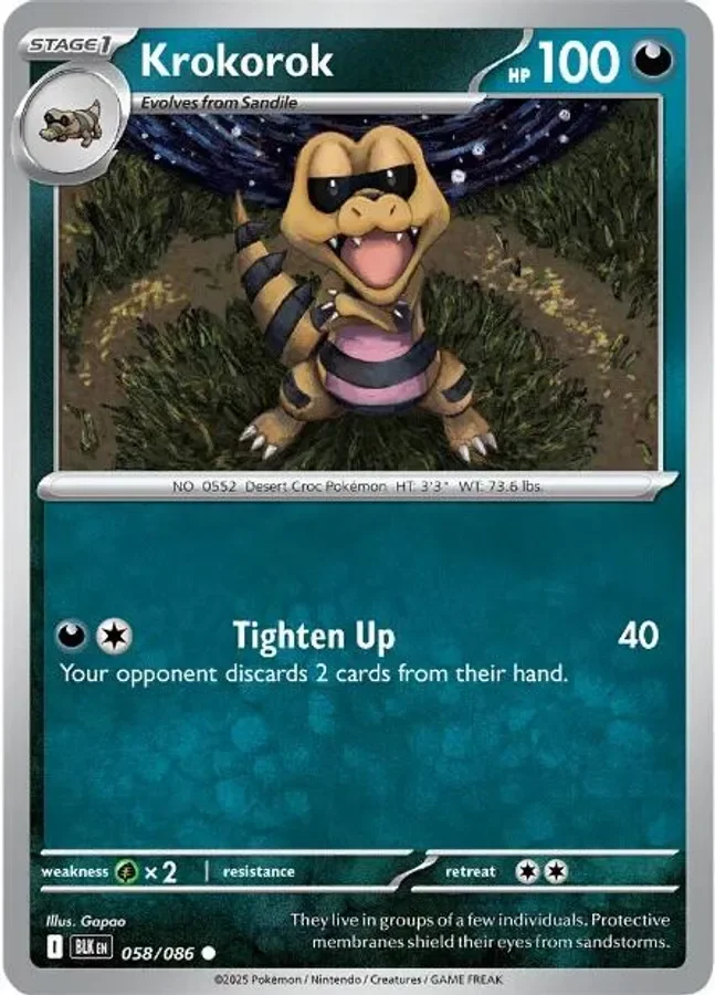 Krokorok 058/086 SV: Black Bolt (Normal)