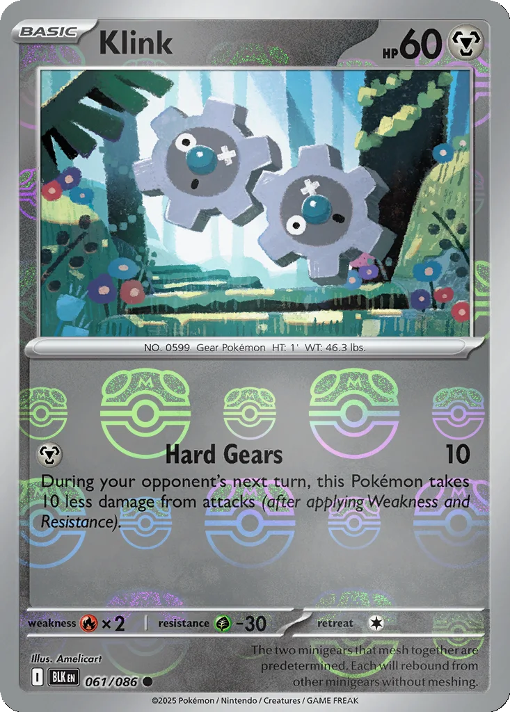 Klink 061/086 Black Bolt (Master Ball holo)