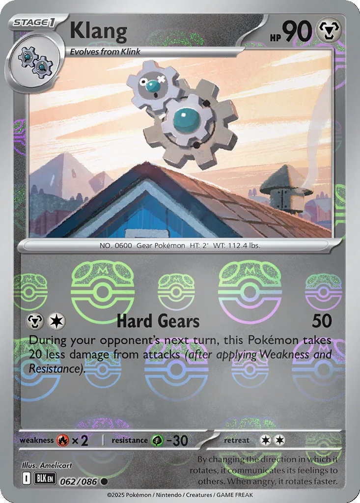 Klang 062/086 Black Bolt (Master Ball holo)