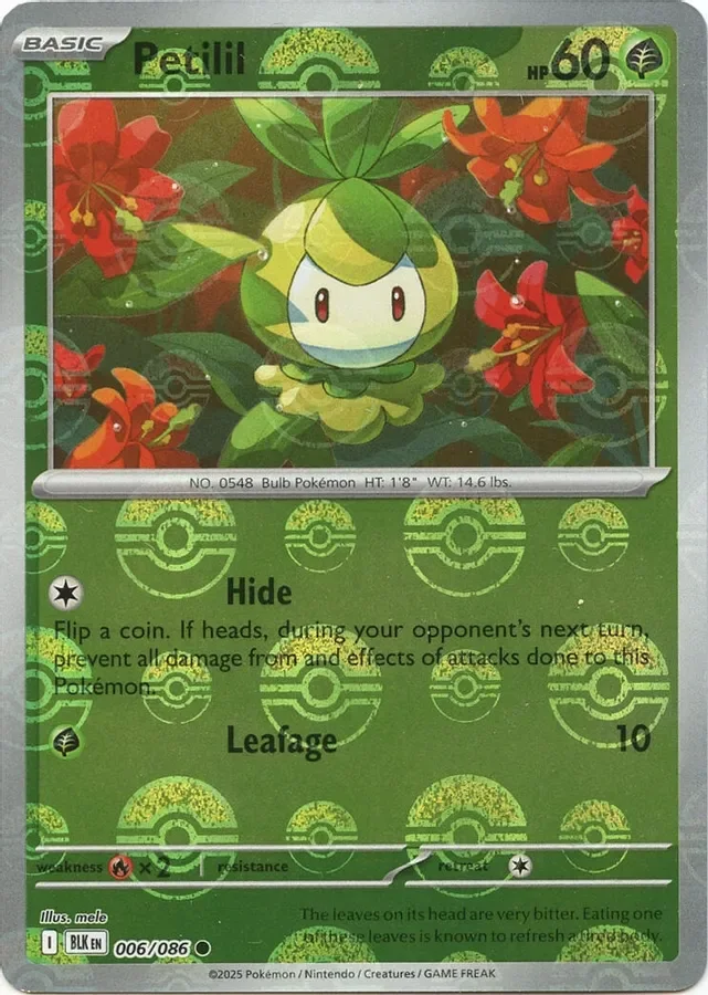 Petilil 006/086 Black Bolt (Poké Ball holo)