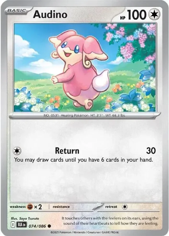 Audino 074/086 SV: Black Bolt (Normal)