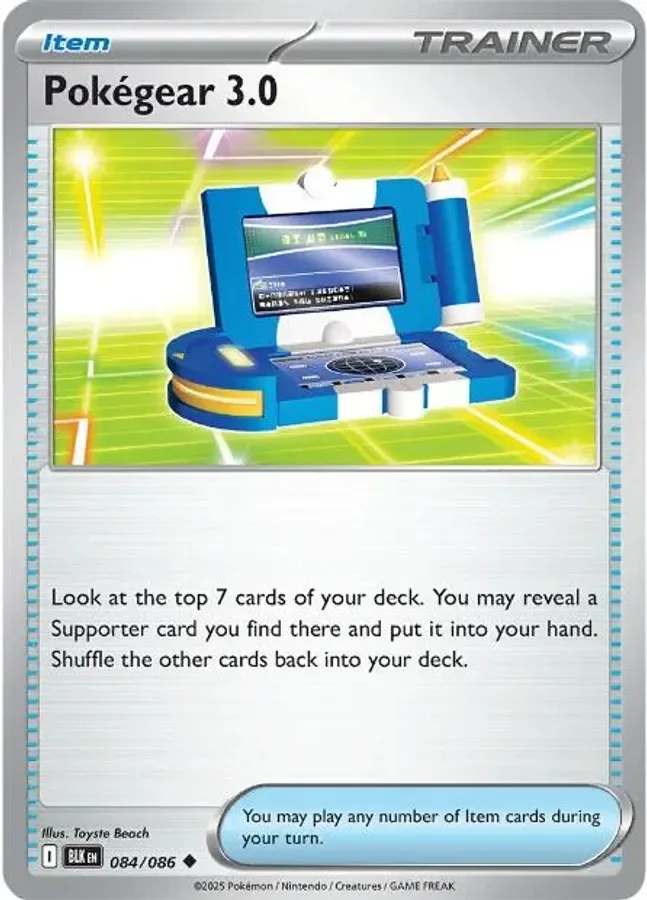 Pokégear 3.0 084/086 SV: Black Bolt (Reverse holo)