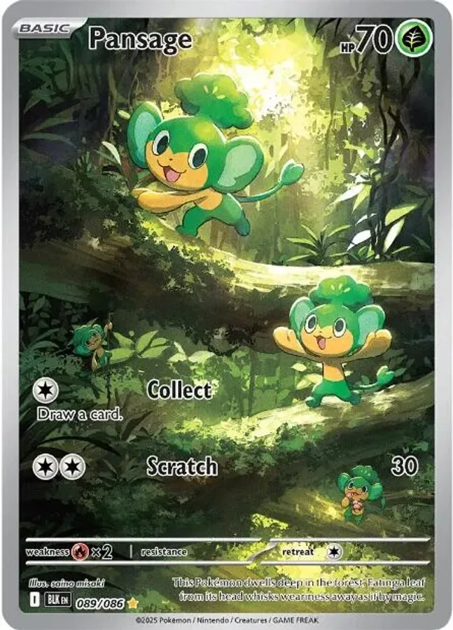 Pansage 089/086 Black Bolt (Holo)