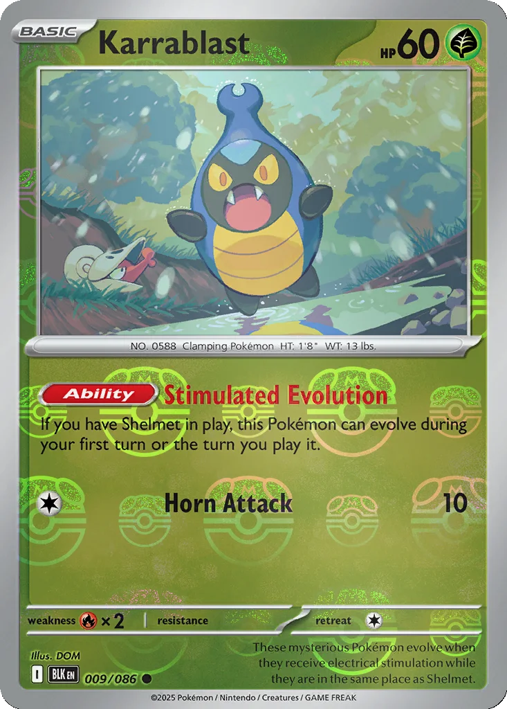 Karrablast 009/086 Black Bolt (Master Ball holo)