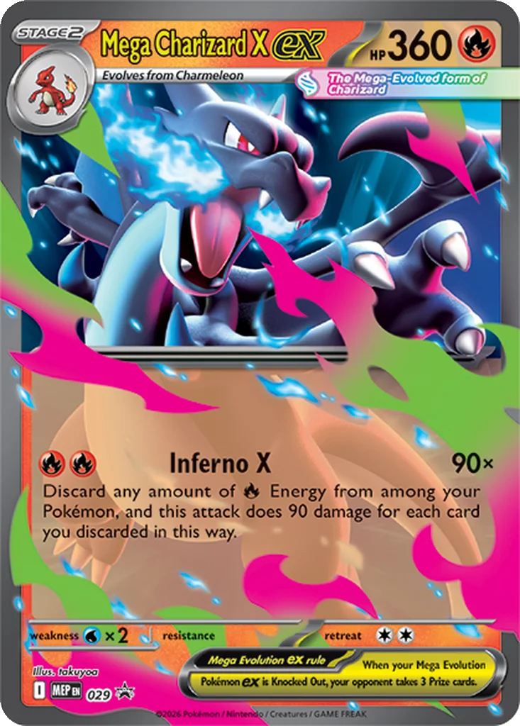Mega Charizard X ex 029 Mega Evolution Promo (Mega Charizard X ex Collection)