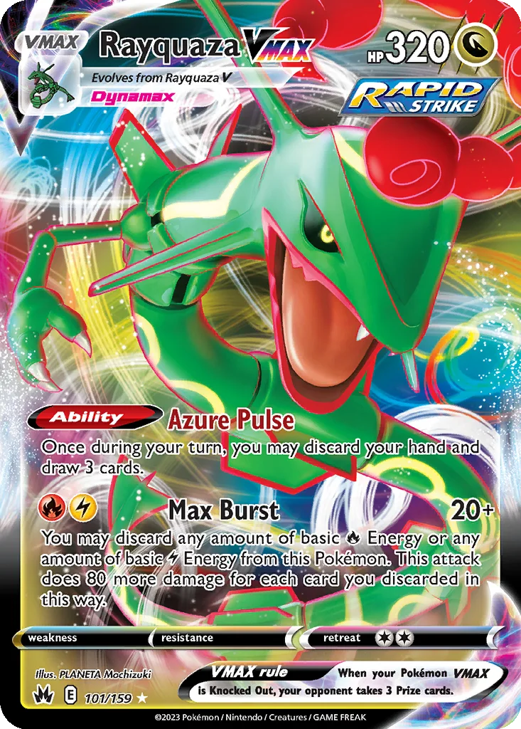 Rayquaza VMAX 101/159 Crown Zenith (Holo)