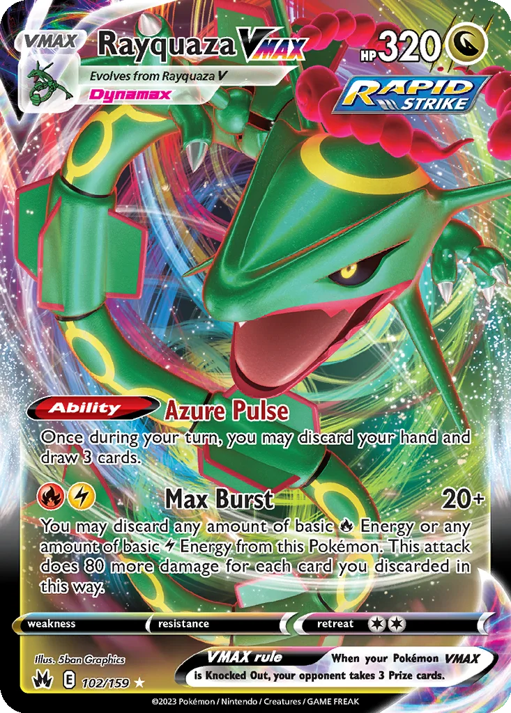 Rayquaza VMAX 102/159 Crown Zenith (Holo)