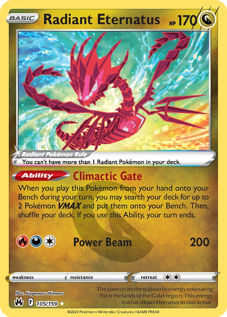 Radiant Eternatus 105/159 Crown Zenith (Holo)