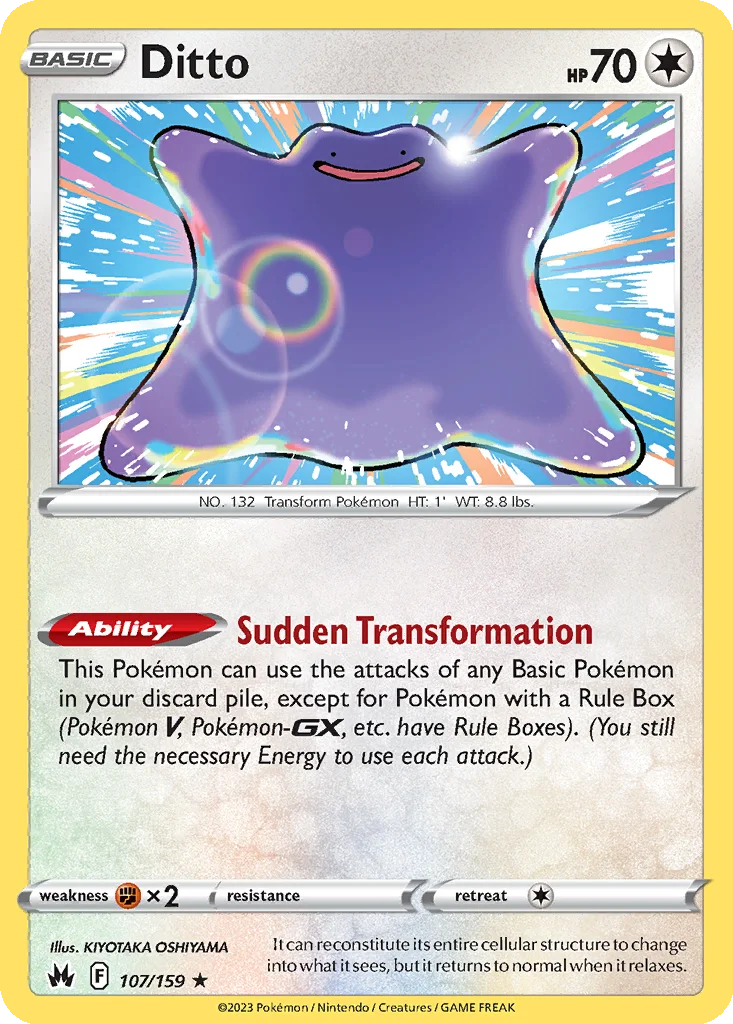 Ditto 107/159 Crown Zenith (Holo)