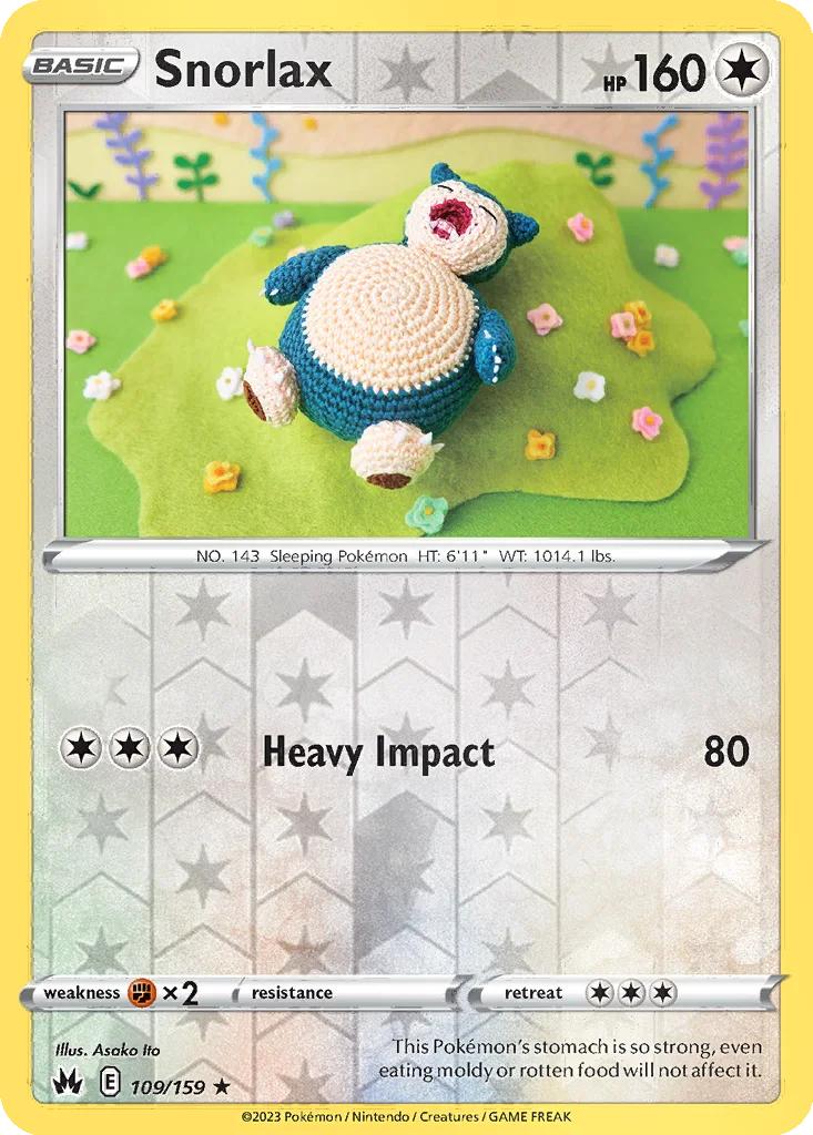 Snorlax 109/159 Crown Zenith (Reverse holo)