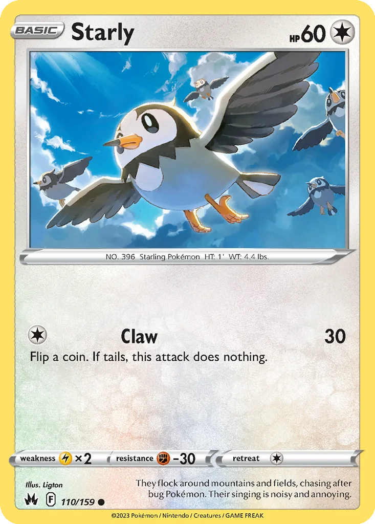 Starly 110/159 SWSH: Crown Zenith (Normal)